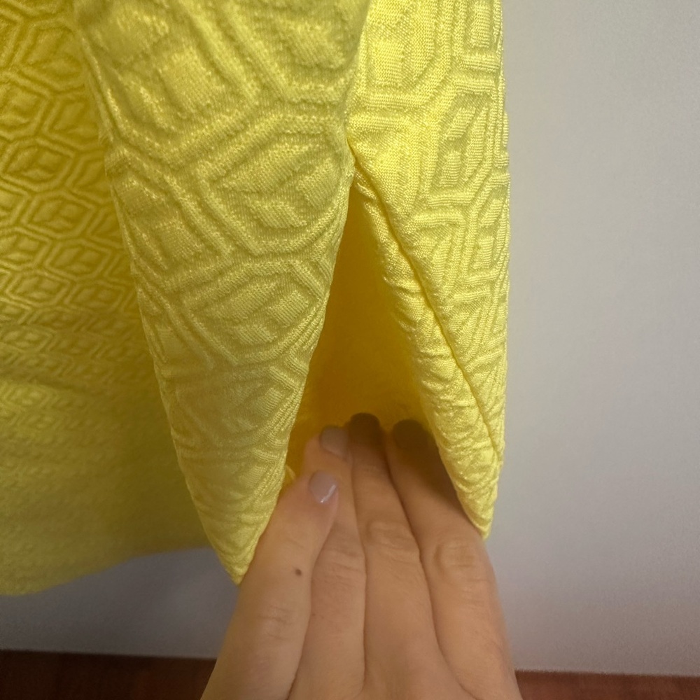 Sunny Yellow Ruffle Sleeve Mini Dress - Picture 6 of 8